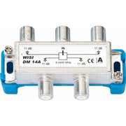 Wisi - Abzweiger und Verteiler 4f. DM14A 5-2400MHz, 11dB