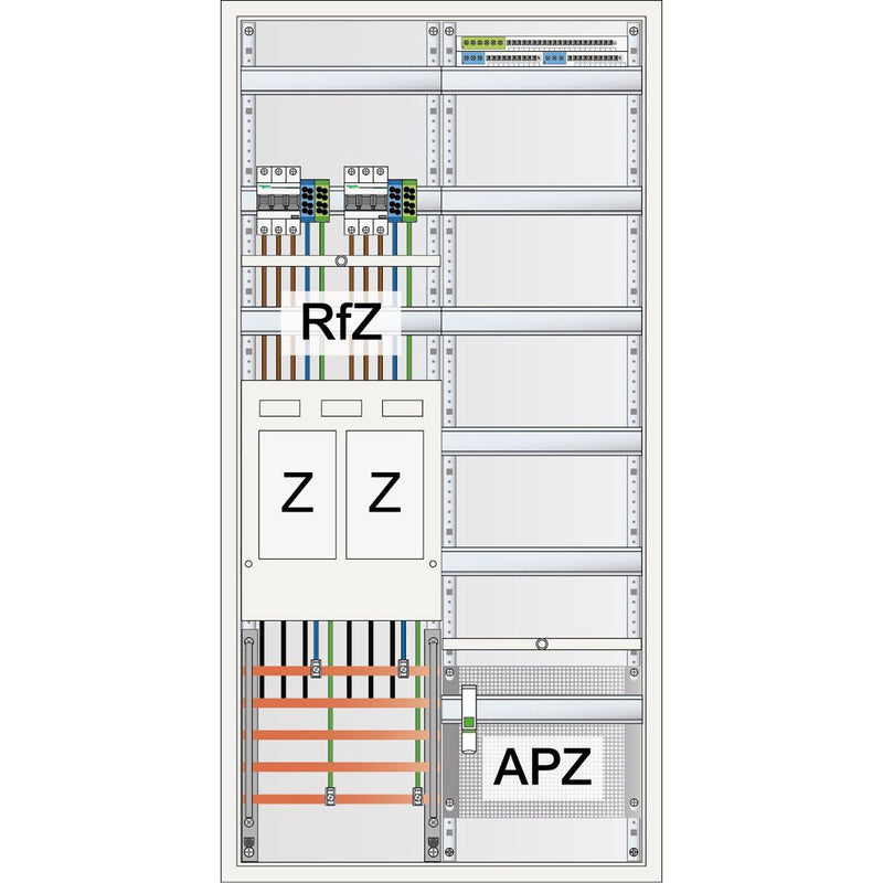ABN - Zähler-Komplettschrank Zählerschrank S27EA220 eHZ 2Z 1V 1APZ