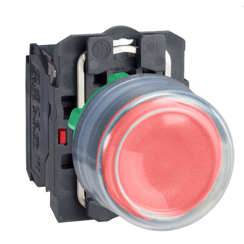 Schneider Electric - Drucktaster, Komplettgerät Drucktaster +Silikonkappe XB5AP42 rot, 1Ö, tastend