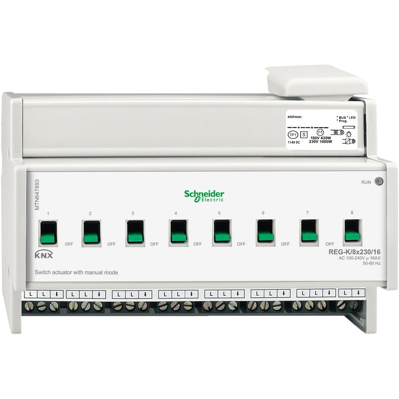 Schneider Electric - Bussystem-Schaltaktor Schaltaktor MTN647893 REG-K/8x230/16