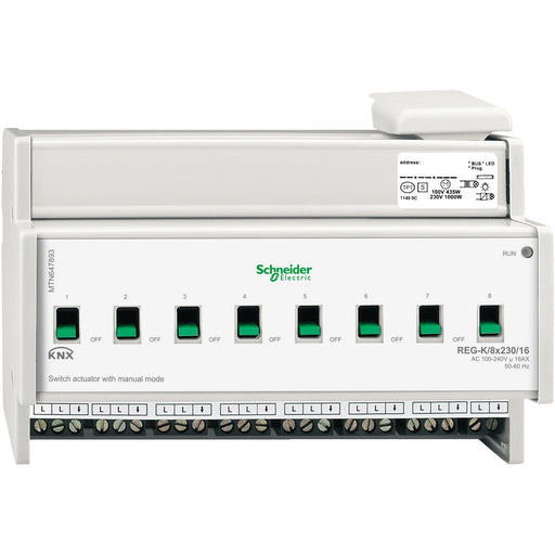Schneider Electric - Bussystem-Schaltaktor Schaltaktor MTN647893 REG-K/8x230/16