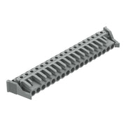 WAGO - Leiterplattensteckverbinder THT-Federleiste abgewink. 232-248/039-000 Rastermaß 5mm,grau − 10 Stück