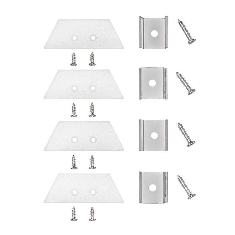 Nobile - Zubehör/Ersatzteile für Lichtschlauch/-band Ersatzkit für Alu Profil 5011149908 Aufbau, weiß − 1 Stück