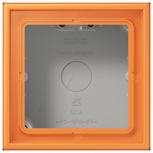 Jung - Aufputzgehäuse für Unterputzgerät Aufputz-Kappe 1fach LC 581 A 225 orange clair (32081)
