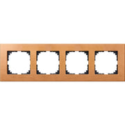 Merten - Abdeckrahmen Holzrahmen 4fach Buche MEG4054-3470