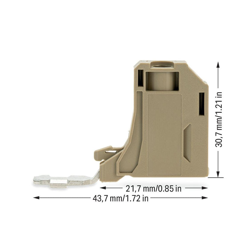 WAGO - Zubehör/Ersatzteile für Klemmen Potentialabgriff 883-3530 beige − 50 Stück
