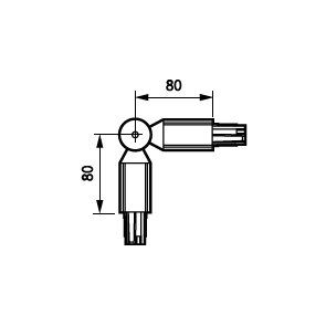 Philips Lighting - Elektrisches Zubehör/Ersatzteile für Leuchten Winkelverbinder flexibel ZRS750 ACP WH
