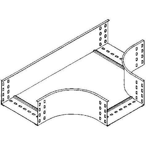 Niedax - T-Stück für Kabelrinne T-Stück für KR, 110x102mm RTSX 110.100 S m.ungelocht.Seitenh