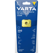Varta Cons.Varta - Taschenleuchte Kopfleuchte Outdoor Sports Ultralight H30R lime lime − 4 Stück