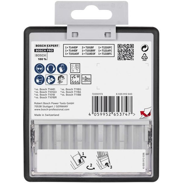 Bosch - Stichsägeblatt PRO Wood and Metal 2607011943VE(10) Stichsägeblatt Set T