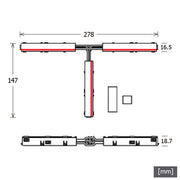 LTS Licht&Leuchten - Elektrisches Zubehör/Ersatzteile für Leuchten L-Verbinder NEOAT/PEINR/9516KEws weiß