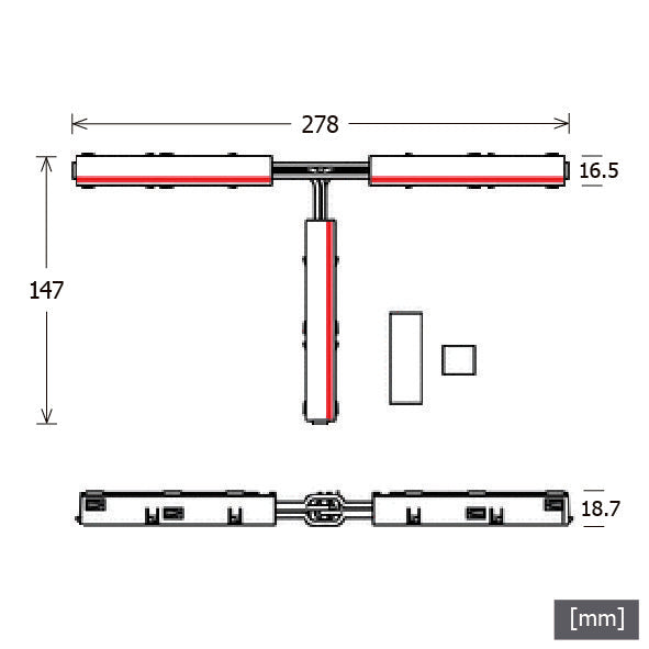 LTS Licht&Leuchten - Elektrisches Zubehör/Ersatzteile für Leuchten L-Verbinder NEOAT/PEINR/9516KEws weiß