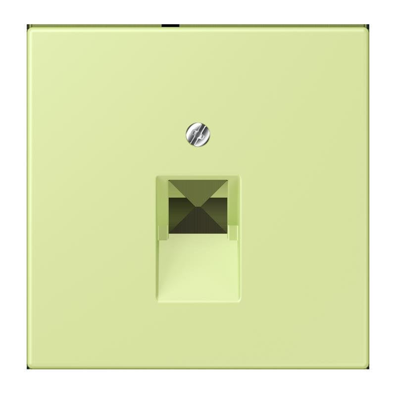 Jung - Einsatz/Abdeckung für Kommunikationstechnik Abdeckung für IAE/UAE LC 969-1 UA 222 vert jaune clair