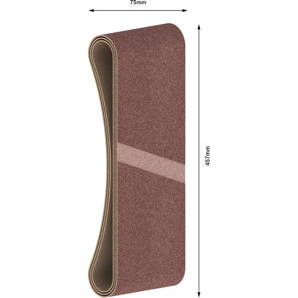 Bosch - Schleifpapierset PRO X440 Schleifband, 75 x 2608606040 457 mm G60 G80 G100