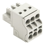 WAGO - Kabelsteckverbinder für Leiterplattensteckverbinder 2-Leiter-Federleiste 721-2103/026-000 CAGECLAMP,2,5mm²,lgr − 100 Stück