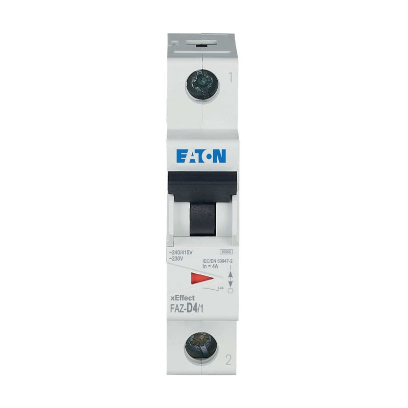 Eaton - Leitungsschutzschalter 1p. FAZ-D4/1 4A Charakt.: D − 12 Stück