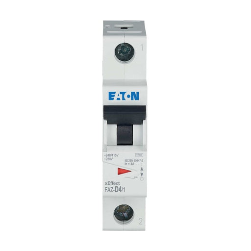 Eaton - Leitungsschutzschalter 1p. FAZ-D4/1 4A Charakt.: D − 12 Stück