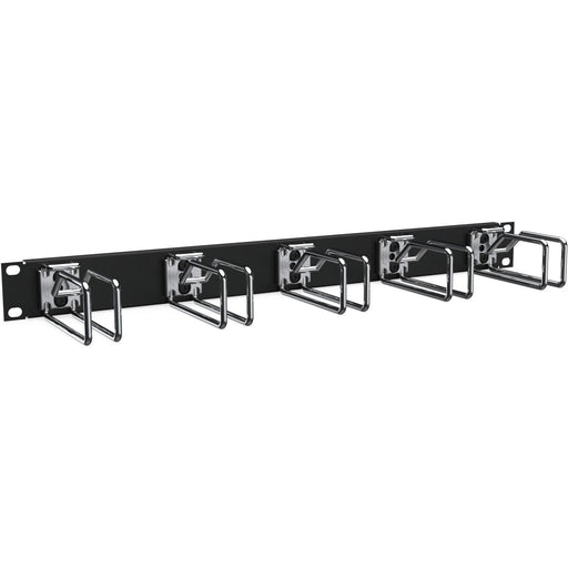 Enoc - Komponente für Verdrahtung, Kabeleinführung und -fixierung (Gehäuse/Schaltschr.) Querrangierpanel CPM 01-S 1 HE, sw/chrom