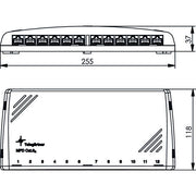 Telegärtner - Patchpanel Kupfer Mini-Verteiler Cat.6A 100006999 MPD12-H ungeschirmt