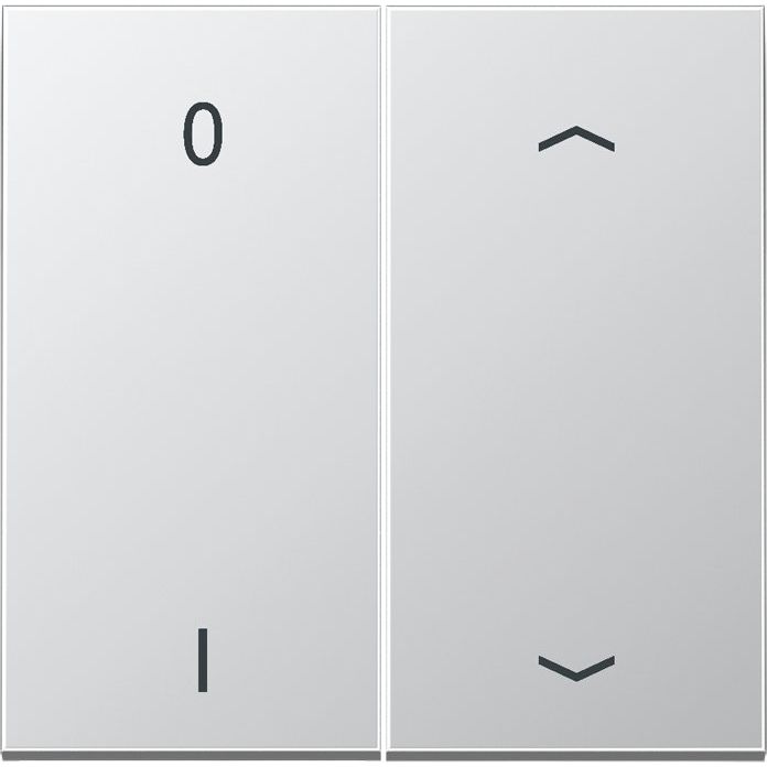 Jung - Sender/Fernbedienung für Installationsschalterprogramme Funk-Wandsender alu lack ENO AL 2995 P01-L 4-kanalig Symbole