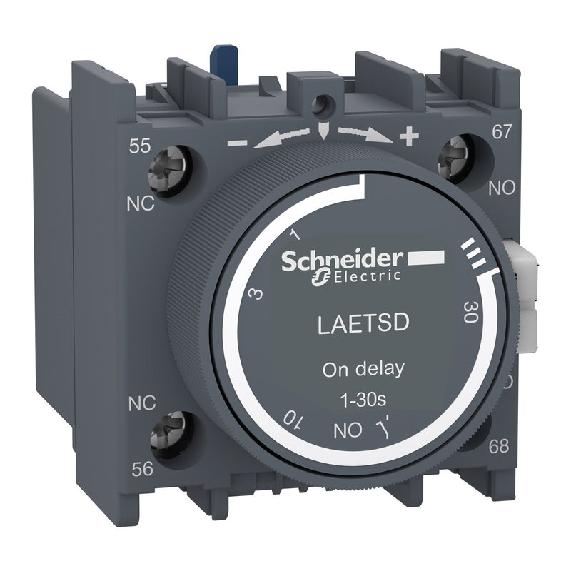 Schneider Electric - Hilfsschalterblock Einschaltverzögerungsblock LAETSD Easy TeSys 1NO+1NC