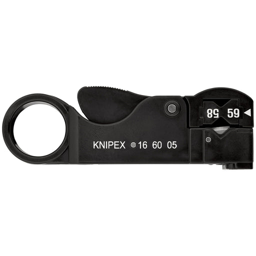 Knipex - Abisolier-/Abmantelwerkzeug Koax-Abisolierwerkzeug 16 60 05 SB 105mm