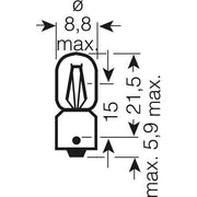 Osram - Fahrzeuglampe Standlichtlampe 3930 4W 24V Ba9s