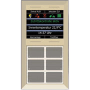 Issendorff - Bussystem-Tastsensor Glas Infotastenfeld LCN - GTS10DC 6+4 Tasten, champ