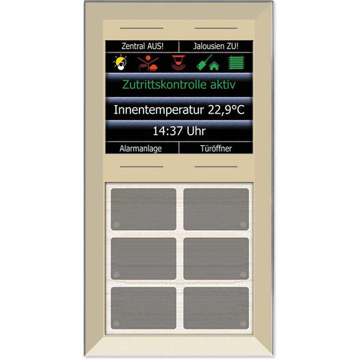 Issendorff - Bussystem-Tastsensor Glas Infotastenfeld LCN - GTS10DC 6+4 Tasten, champ