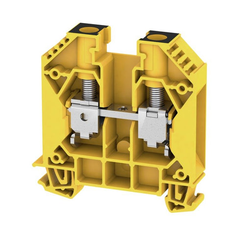 Weidmüller - Durchgangs-Reihenklemme Klemme WDU 16 GE/SW Schraubanschl.,16mm² − 50 Stück