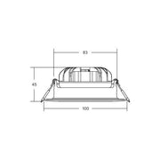 Brumberg Leuchten - Downlight/Strahler/Flutlicht LED-Einbaudownlight 350 mA 12490173 3000K, rund, ws