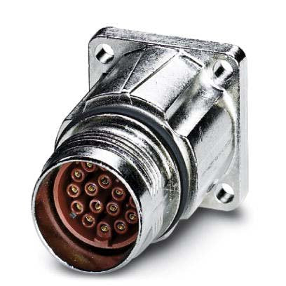 Phoenix Contact - Rundsteckverbinder, feldkonfektionierbar (Industriesteckverbinder) Gerätesteckverbinder ST-17S1N8AW400S Vorderwand