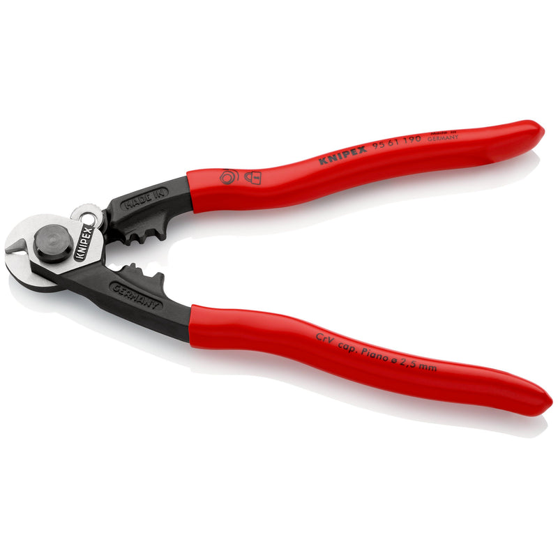 Knipex - Kabelschere Drahtseilschere 95 61 190 SB 190mm