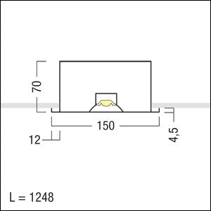 Zumtobel Group - Decken - /Wandleuchte LED - Deckeneinbauleuchte MIRL LED #42186249 3000K