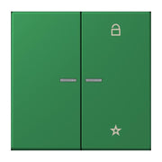 Jung - Bedienelement intelligent eNet Taster Universal 1f. FM LC 1701 219 vert fonce (32050)