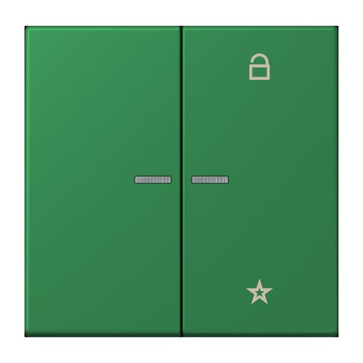 Jung - Bedienelement intelligent eNet Taster Universal 1f. FM LC 1701 219 vert fonce (32050)