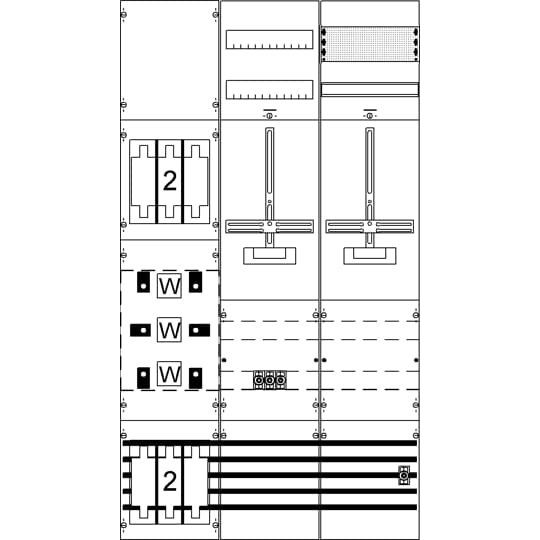 Striebel&John - Zählerfeld Mess-u.Wandlerfeld kpl. KA4285 H5/B2