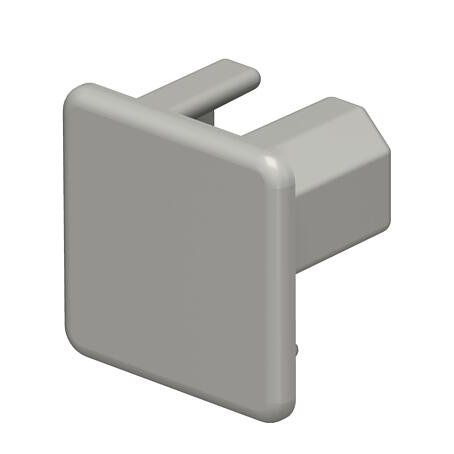 OBO Bettermann - Endstück für Leitungsführungskanal Endstück WDK HE20020GR 20x20mm, PVC, sgr − 10 Stück