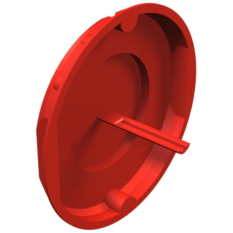 OBO Bettermann - Deckel für Dose/Gehäuse für Montage in der Wand/Decke Signaldeckel UV 70 SD D=70mm rot − 25 Stück