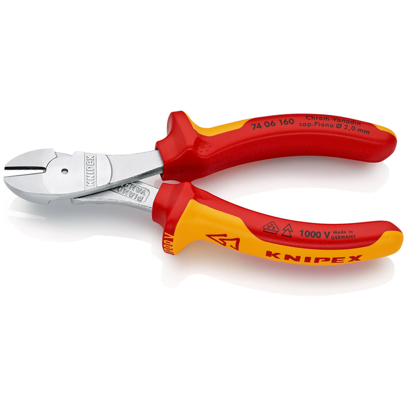 Knipex - Seitenschneider Kraft-Seitenschneider 74 06 160 SB isoliert, 160mm