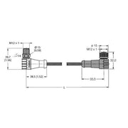 Turck - Rundsteckverbinder, feldkonfektionierbar (Industriesteckverbinder) PROFIBUS-Leitung WSSW-WKSW451-30M PUR