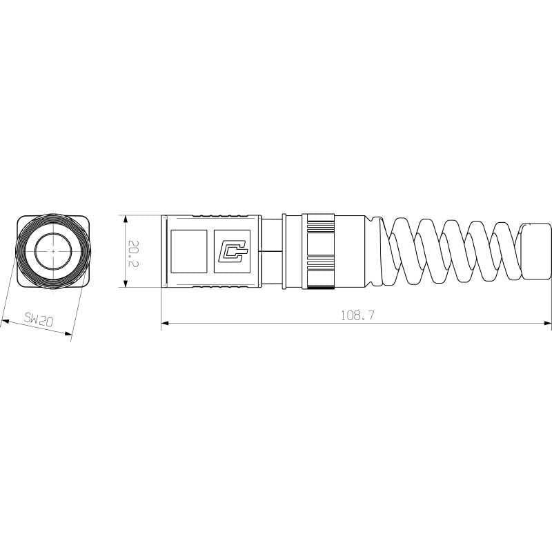 Weidmüller - Elektronik-Leergehäuse Steckergehäuse IE-PH-V04P-BP V4 Ethernet TCP/IP − 10 Stück