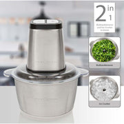 PROFICOOK - Zerkleinerer Multizerkleinerer PC-MZ 1227 inox Edelstahl-schwarz − 4 Stück