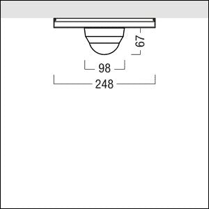 Zumtobel - Elektrisches Zubehör/Ersatzteile für Leuchten Bewegungssensor ED-PST TEC-GP SR