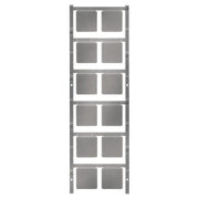 Weidmüller - Kennzeichnungsmaterial Gerätemarkierer SM 27/27 Neutral SI − 60 Stück