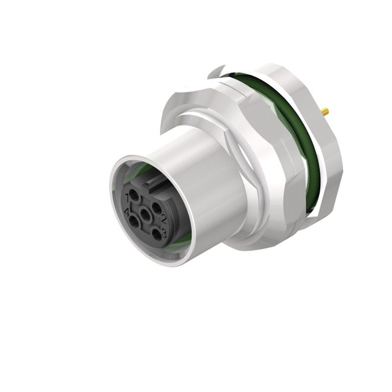 Weidmüller - Rundsteckverbinder, Einbau (PCB) Stecker SAIEM12BB4H5.5TLPG9 M12 − 10 Stück