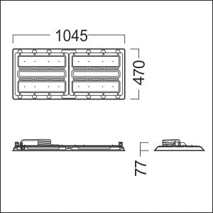 Zumtobel Group - Hallen - Reflektorleuchte LED - Hallenleuchte CR2 L20k #42942643 840, ws