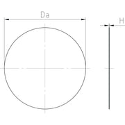 Jacob - Blindscheibe für Kabelverschraubung Blindscheibe 348 S PG48, 57,0x0,5