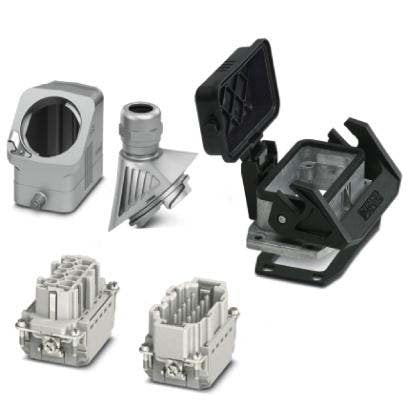Phoenix Contact - Rechtecksteckverbinder, Set (Industriesteckverbinder) Steckverbinder-Set HC-EVO-B10PT#1411491 BWSC-HL-M25ELC-AL