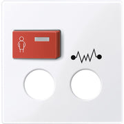 Merten - Zentralelement Klinikinstallation Zentralplatte aws/gl 450325 für Rufmodul